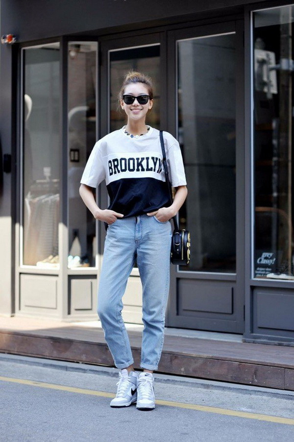 Phong cách thời trang thế giới: Áo in chữ vẫn được ưa chuộng ảnh 6