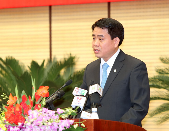 Tân Chủ tịch Hà Nội Nguyễn Đức Chung trả lời phỏng vấn TTXVN ảnh 1