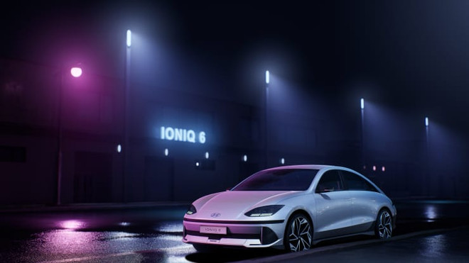 Mẫu xe điện Ioniq 6 của Huyndai. (Nguồn: CNBC) Nhà sản xuất ôtô Hàn Quốc Hyundai ra mắt mẫu xe điện Ioniq 6 ảnh 1