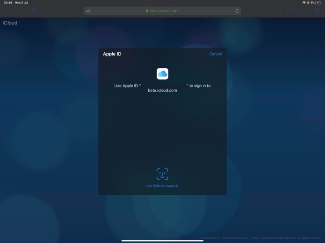 Apple thử nghiệm đăng nhập vào iCloud bằng Face ID và Touch ID ảnh 1