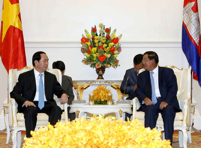 Chủ tịch nước và Thủ tướng Campuchia nhất trí nhiều vấn đề quan trọng ảnh 1