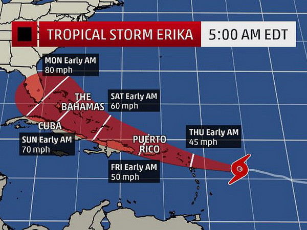 Bão Erika tràn vào Cuba sau khi đã "giết" 20 người Dominica ảnh 1