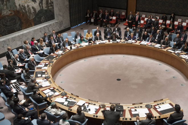 Một phiên họp của Hội đồng Bảo an. (Nguồn: AFP/TTXVN) Triều Tiên từ chối tham gia cuộc họp của Hội đồng Bảo an ảnh 1