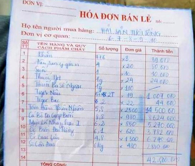 Khánh Hòa: Tiếp tục kiểm tra vụ hóa đơn ăn hải sản trên 42 triệu đồng ảnh 2