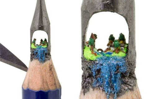 [Photo] Mê mẩn với những tác phẩm nghệ thuật tí hon trên đầu bút chì ảnh 1