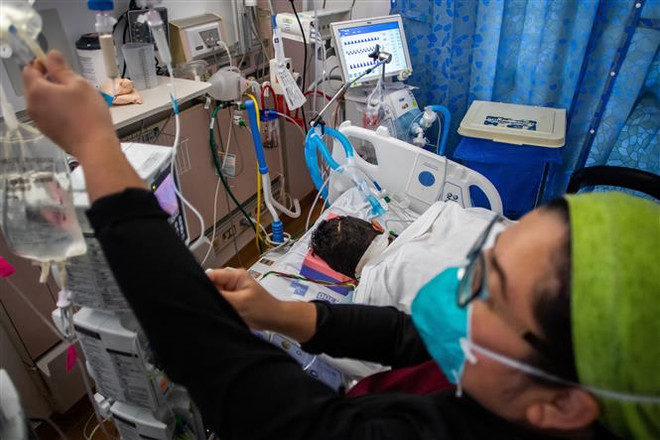 Ảnh minh họa. (Ảnh: AFP/TTXVN) Ấn Độ phát hiện trường hợp nhiễm Omicron BF.7 gây bệnh COVID-19 ảnh 1