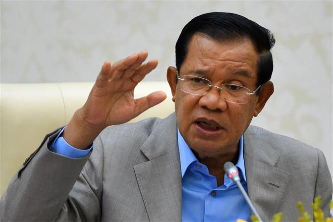 Thủ tướng Campuchia Samdech Techo Hun Sen. (Ảnh: AFP/TTXVN) Campuchia kêu gọi ASEAN tăng cường nỗ lực chung để phục hồi kinh tế ảnh 1