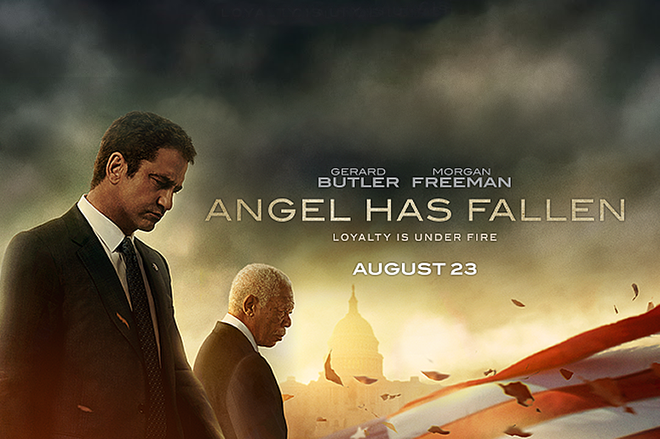 Poster phim Angel Has Fallen. Phim chủ đề về Tổng thống Mỹ bị ám sát tiếp tục hút khách ảnh 1