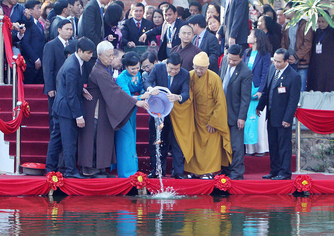 Chủ tịch nước thả cá nhân ngày Tết Ông Công, Ông Táo ảnh 1
