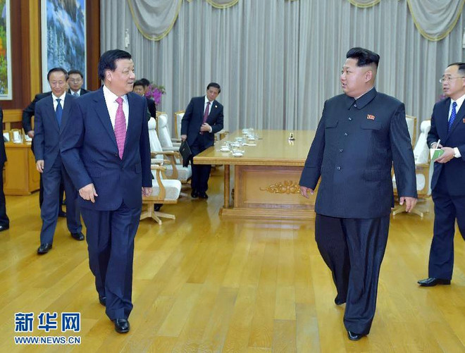 [Photo] Kim Jong-Un gặp quan chức cấp cao nhất của Trung Quốc ảnh 4
