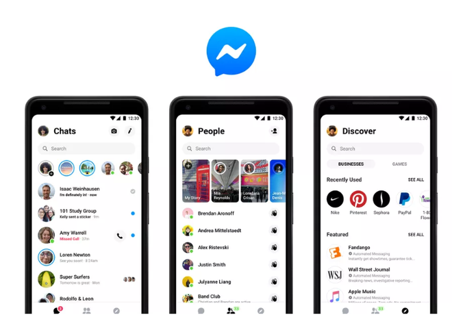 Facebook chính thức phát hành cập nhật Messenger với giao diện mới ảnh 1