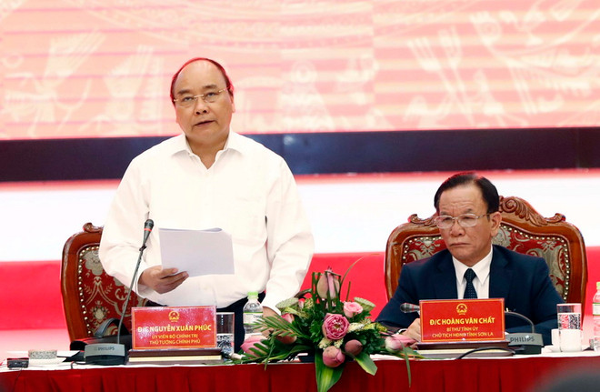 Thủ tướng Nguyễn Xuân Phúc làm việc với Thường vụ Tỉnh ủy Sơn La ảnh 1