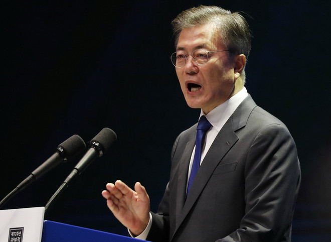 Tổng thống Hàn Quốc bác bỏ khả năng chiến tranh ở Bán đảo Triều Tiên ảnh 1