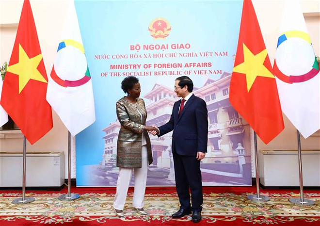 Tổng Thư ký Tổ chức quốc tế Pháp ngữ thăm Học viện Ngoại giao ảnh 1