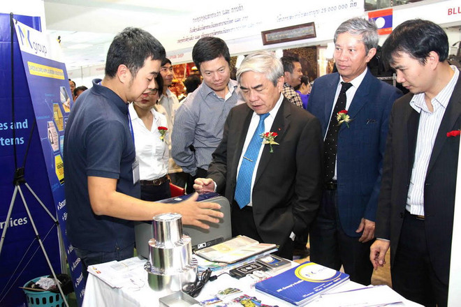 10 gian hàng Việt Nam tham dự Hội chợ Công nghệ Lào 2014 ảnh 1