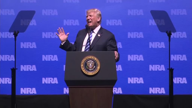 Ông Trump vận động tranh cử tại đại hội Hiệp hội Súng trường ảnh 1