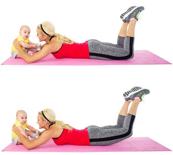 Những bài tập thể dục giảm cân kỳ diệu cho bà mẹ "bỉm sữa" ảnh 14