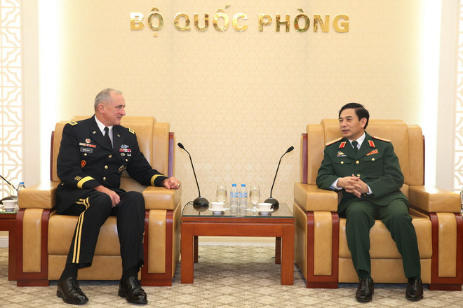 Tổng Tham mưu trưởng tiếp Tư lệnh Lục quân Thái Bình Dương Hoa Kỳ ảnh 1