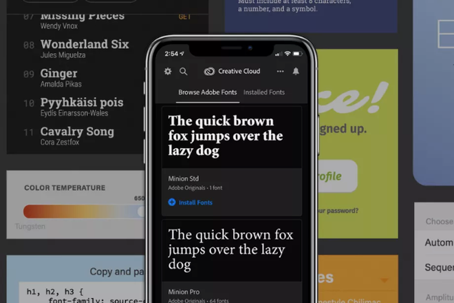 iPhone đang được cập nhật hàng nghìn phông chữ mới từ Adobe ảnh 1