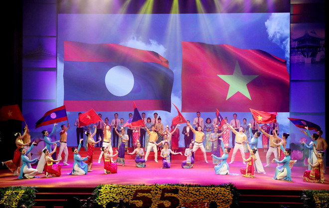 Kỷ niệm trọng thể 55 năm Ngày thiết lập quan hệ ngoại giao Việt-Lào ảnh 1