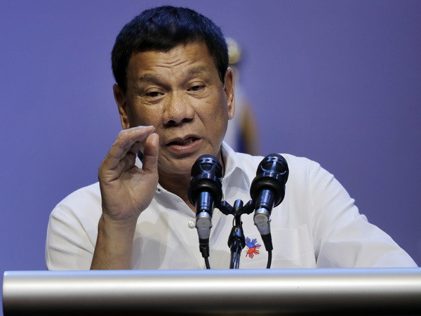 Tổng thống Philippines Rodrigo Duterte. (Nguồn: AP/TTXVN) Philippines xem xét lại quan hệ với Mỹ nhằm có lợi cho đôi bên ảnh 1