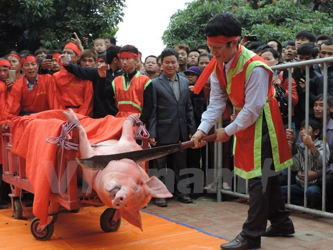 Nghi thức chém lợn, đập trâu làm “nóng” hội nghị về lễ hội ảnh 1