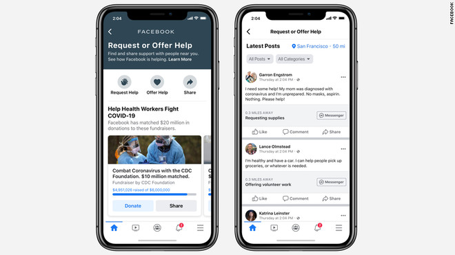 Facebook phát hành tính năng "trợ giúp cộng đồng" phòng chống COVID-19 ảnh 1