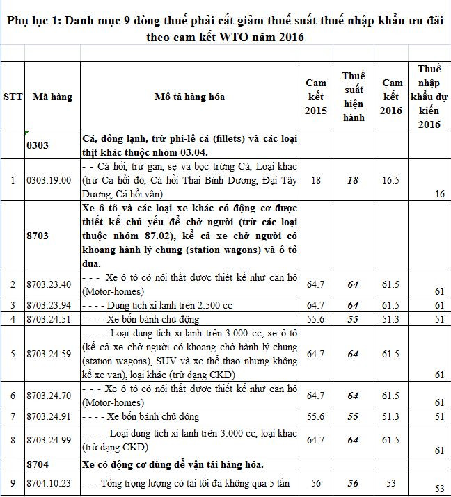 Bộ Tài chính tính toán cắt giảm 8 dòng thuế với ôtô từ năm 2016 ảnh 2