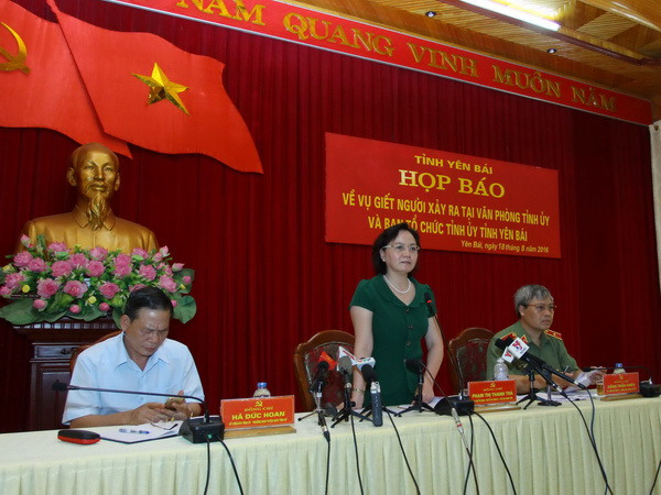[Video] Họp báo thông tin về vụ sát hại lãnh đạo cao cấp tỉnh Yên Bái ảnh 1