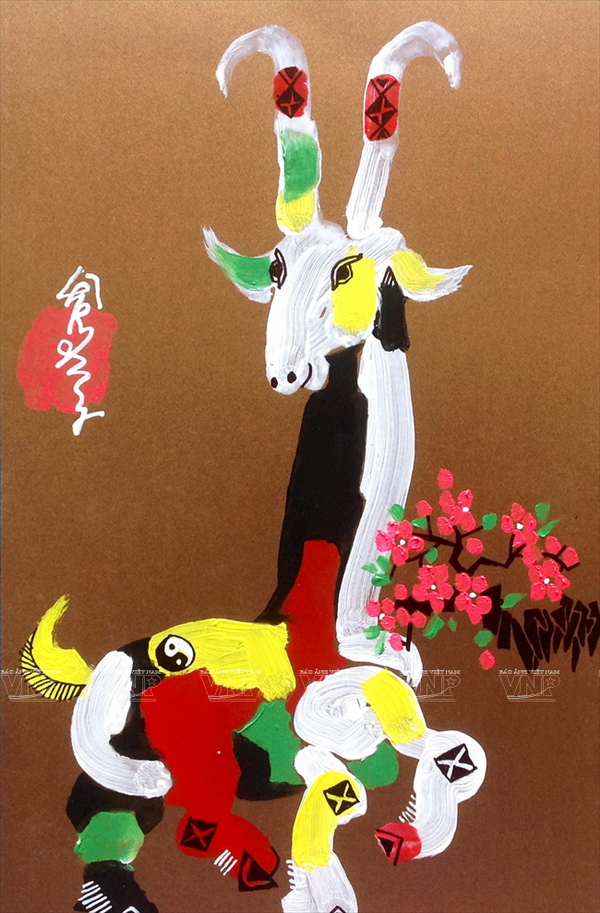 Tết năm Mùi cùng ngồi lại thưởng lãm tranh dê của Lê Trí Dũng ảnh 10