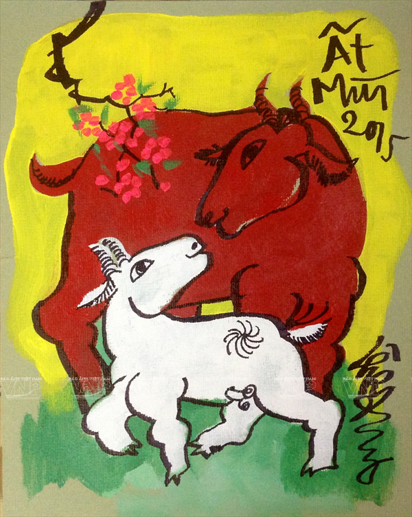 Tết năm Mùi cùng ngồi lại thưởng lãm tranh dê của Lê Trí Dũng ảnh 5