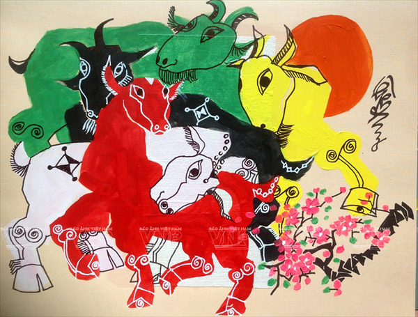 Tết năm Mùi cùng ngồi lại thưởng lãm tranh dê của Lê Trí Dũng ảnh 2