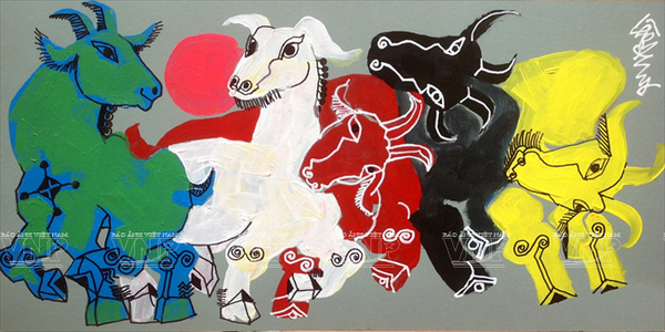 Tết năm Mùi cùng ngồi lại thưởng lãm tranh dê của Lê Trí Dũng ảnh 11