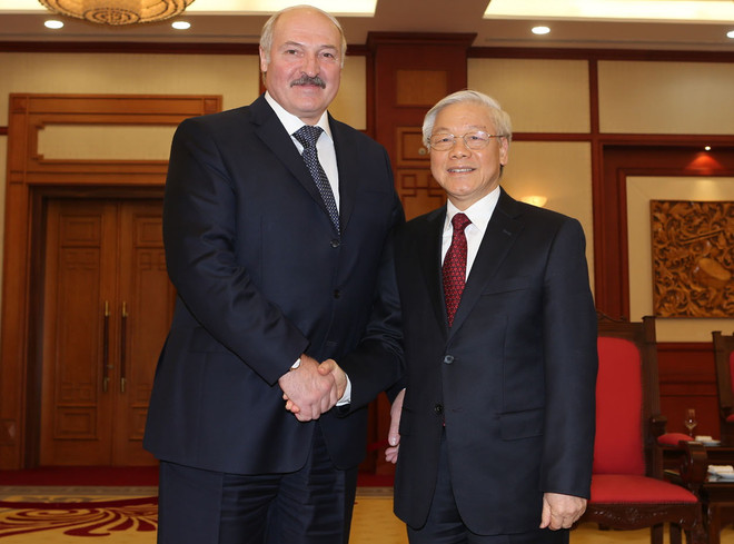 Tổng Bí thư Nguyễn Phú Trọng tiếp Tổng thống Belarus Lukashenko ảnh 1