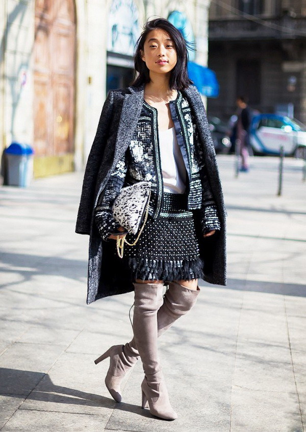 Tạo "dáng chuẩn" cùng đôi Bốt cao trong ngày Đông lạnh giá ảnh 12