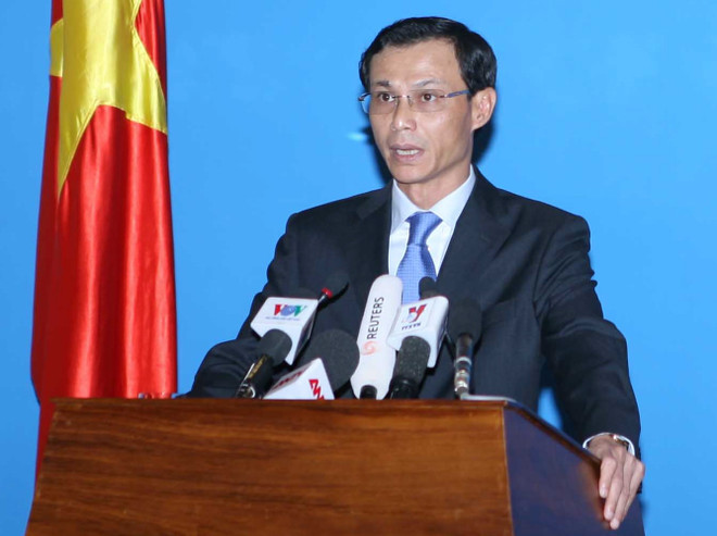 Ông Lương Thanh Nghị, Người phát ngôn Bộ Ngoại giao. (Ảnh: Phương Hoa/TTXVN) Việt Nam yêu cầu Trung Quốc hủy những việc làm sai trái ảnh 1