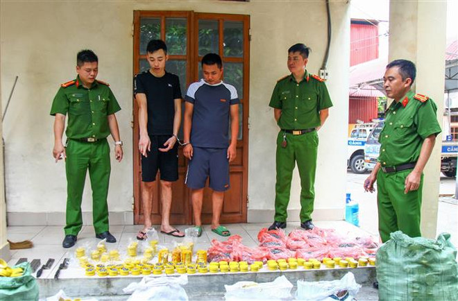 Thái Nguyên bắt nhóm buôn hàng cấm, chế tạo trái phép đạn súng hơi ảnh 1