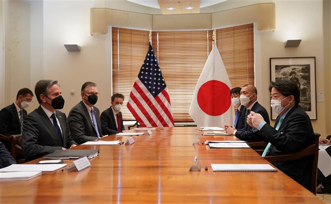 Mỹ và Nhật Bản chia sẻ quan ngại về tình hình an ninh khu vực ảnh 1