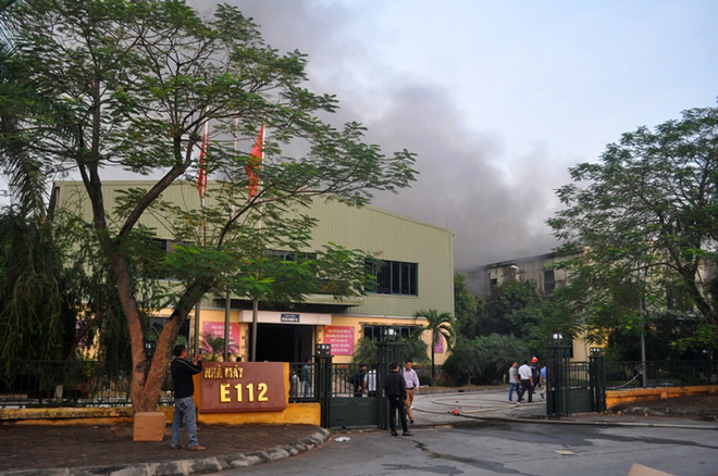 Hà Nội: Cơ bản dập tắt đám cháy ở Khu công nghiệp An Ninh ảnh 1