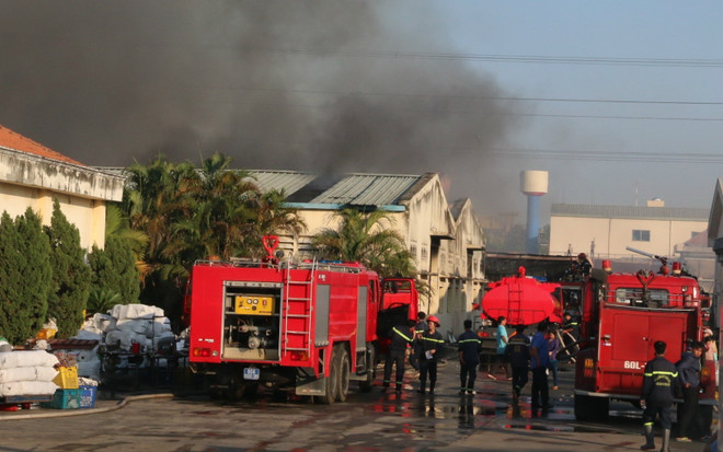 Đồng Nai: Đang cháy lớn tại công ty dệt, khu công nghiệp Biên Hòa 2 ảnh 1