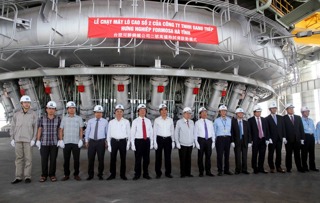 Công ty Gang thép Hưng Nghiệp Formosa Hà Tĩnh chạy thử có tải lò cao ảnh 1