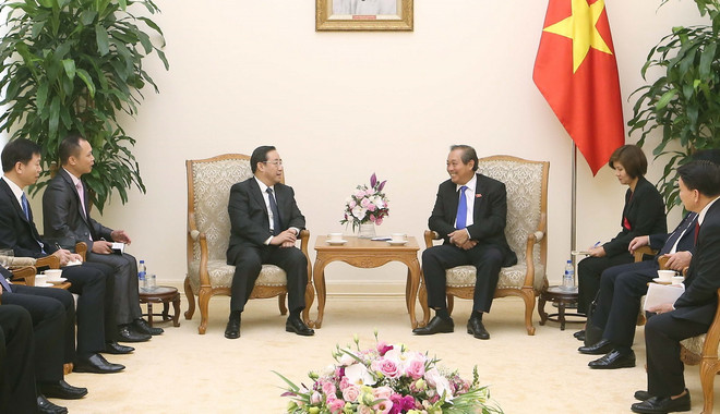 Phó Thủ tướng Trương Hòa Bình tiếp Thứ trưởng Bộ Công an Trung Quốc ảnh 1