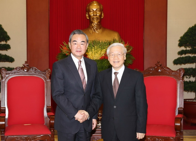 Tổng Bí thư Nguyễn Phú Trọng tiếp Bộ trưởng Ngoại giao Trung Quốc ảnh 1