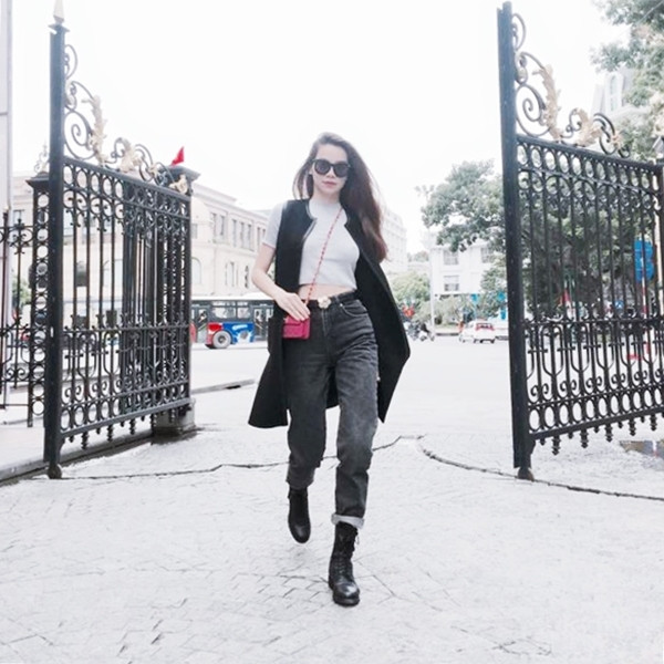 "Chất lừ" với phong cách thời trang đón gió mùa của sao Việt ảnh 1