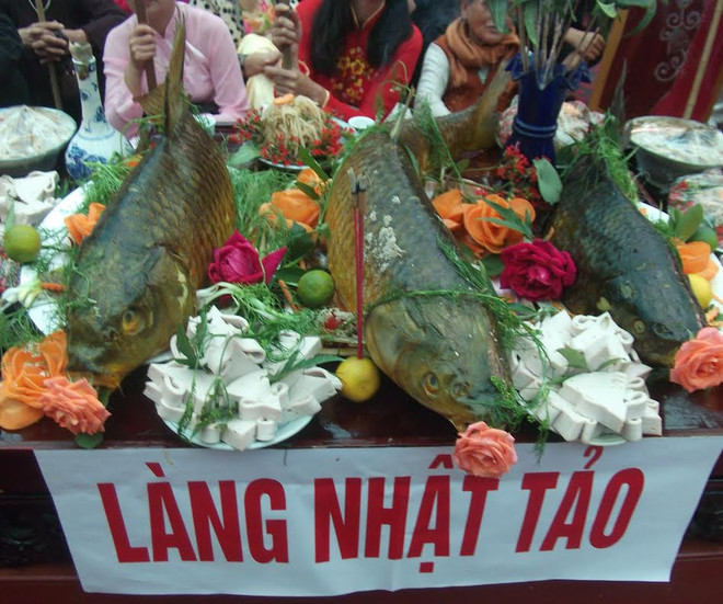 Những mâm cỗ cá độc đáo tại Lễ hội đền Trần Thái Bình 2015 ảnh 4