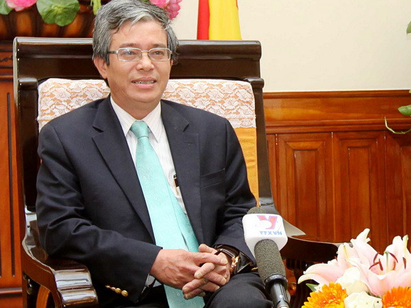 Thứ trưởng Bộ Ngoại giao Phạm Quang Vinh. (Ảnh: An Đăng/TTXVN) Thứ trưởng Ngoại giao Phạm Quang Vinh trả lời phỏng vấn CNN ảnh 1