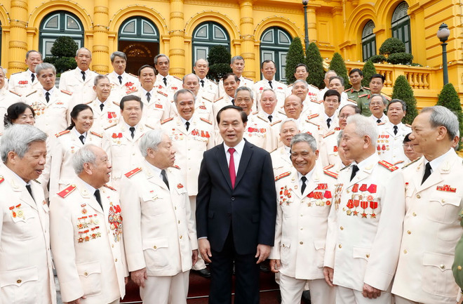 Chủ tịch nước gặp đại biểu công an chi viện chiến trường miền Nam ảnh 1