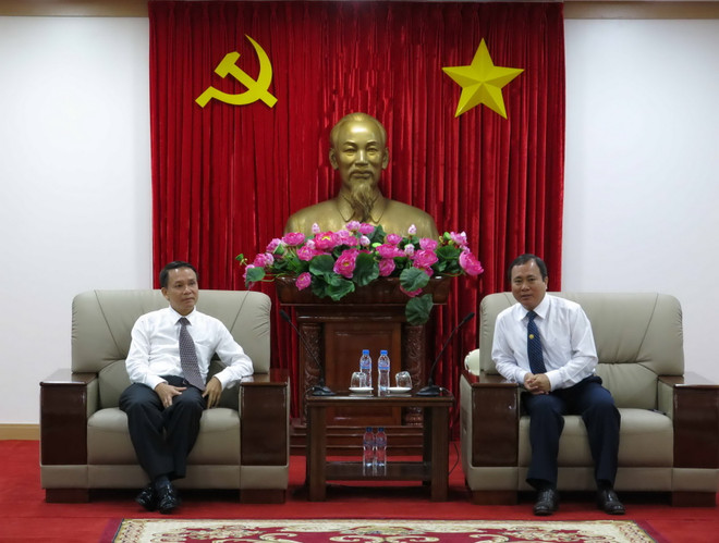 Tổng Giám đốc TTXVN đến thăm và làm việc tại tỉnh Bình Dương ảnh 1