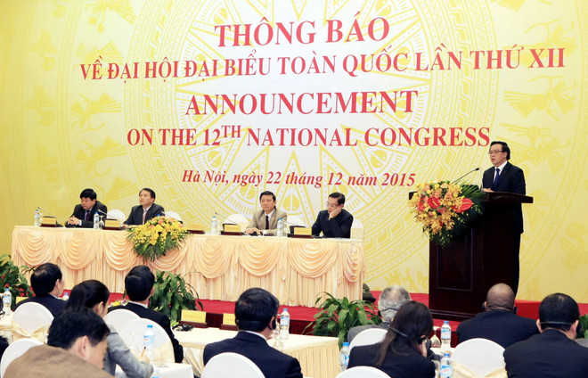 Thông báo về Đại hội Đảng lần thứ XII tới các đoàn ngoại giao ảnh 1