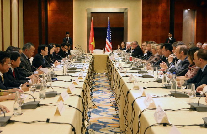 Chủ tịch nước Trương Tấn Sang tọa đàm với doanh nghiệp Hoa Kỳ ảnh 1